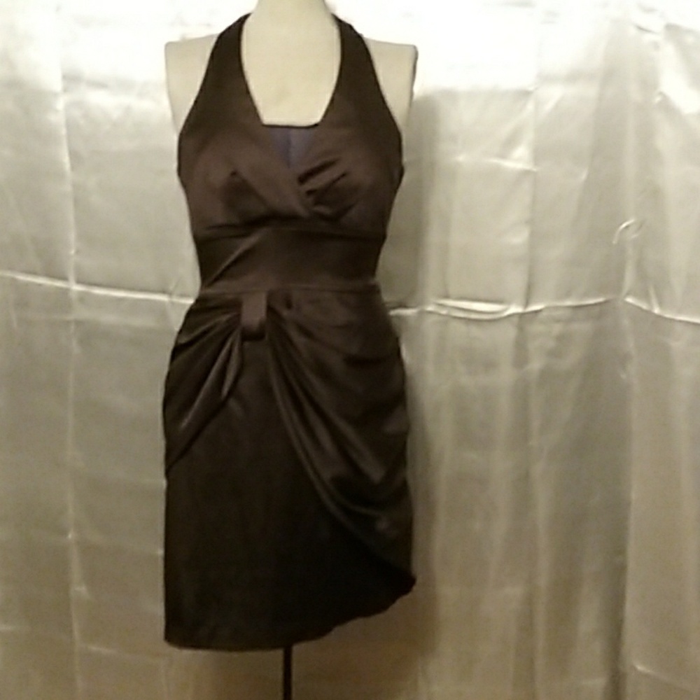 Dark brown halter dress by TeezeMe size 3